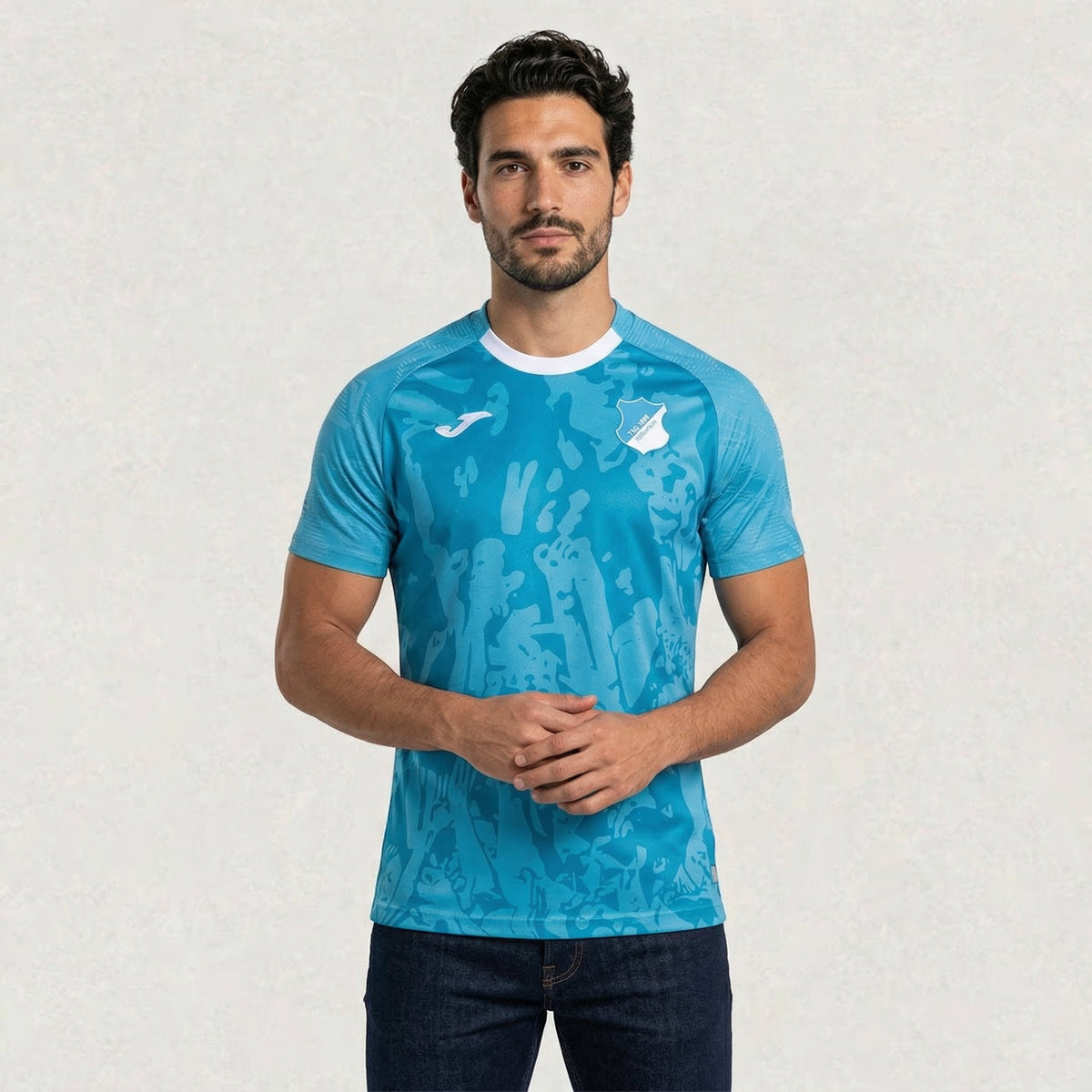 Maillot extérieur Hoffenheim 2025/26 adulte, version supporter, environ 68–82 cm de longueur