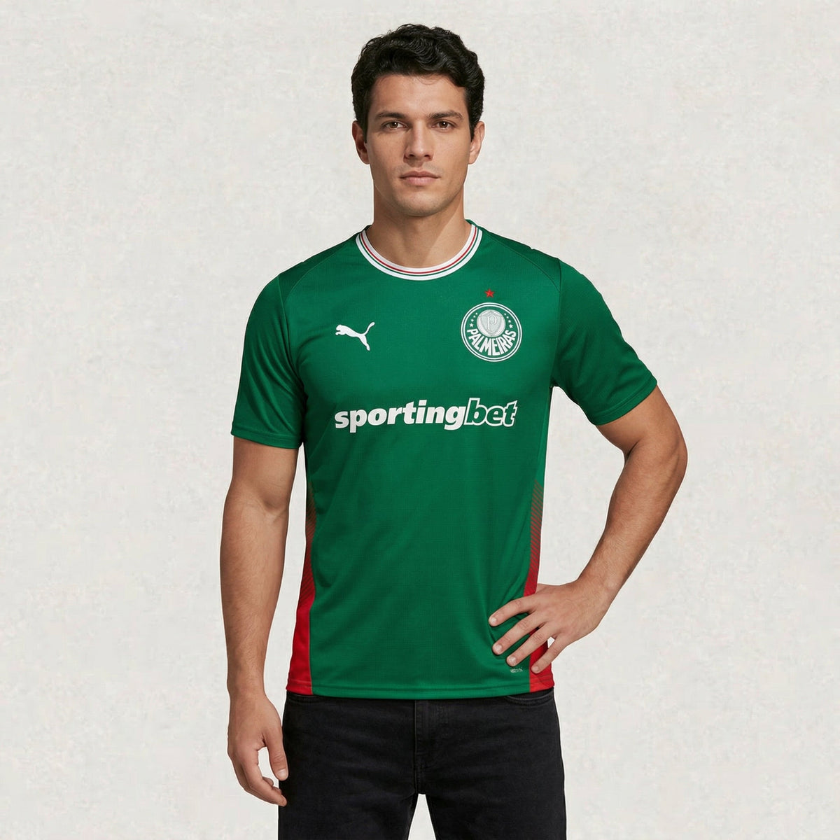 Maillot domicile Palmeiras 2026/27 adulte, environ 68–84 cm de longueur × 48–68 cm de largeur à plat