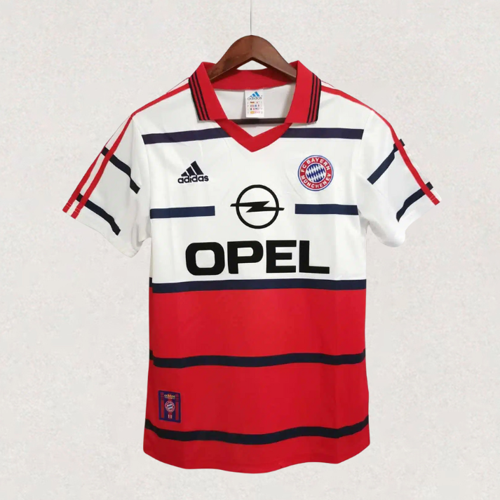 Maillot adidas FC Bayern München extérieur rétro 1998/2001 pour adulte, environ 68–82 × 48–66 cm