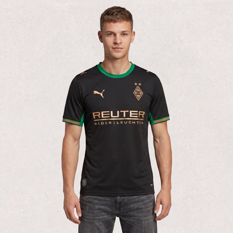 Maillot extérieur Borussia Mönchengladbach 2026/27, environ 68–82 cm de longueur × 48–64 cm de largeur à plat