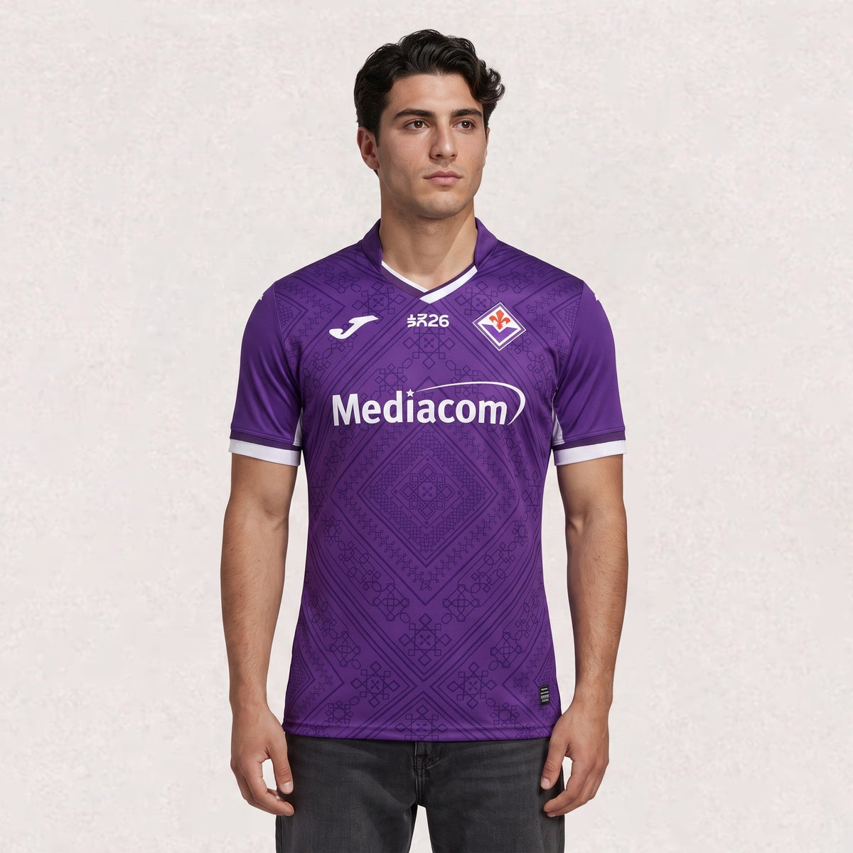 Maillot Fiorentina domicile 2026/27 pour adulte, environ 65–80 cm de longueur