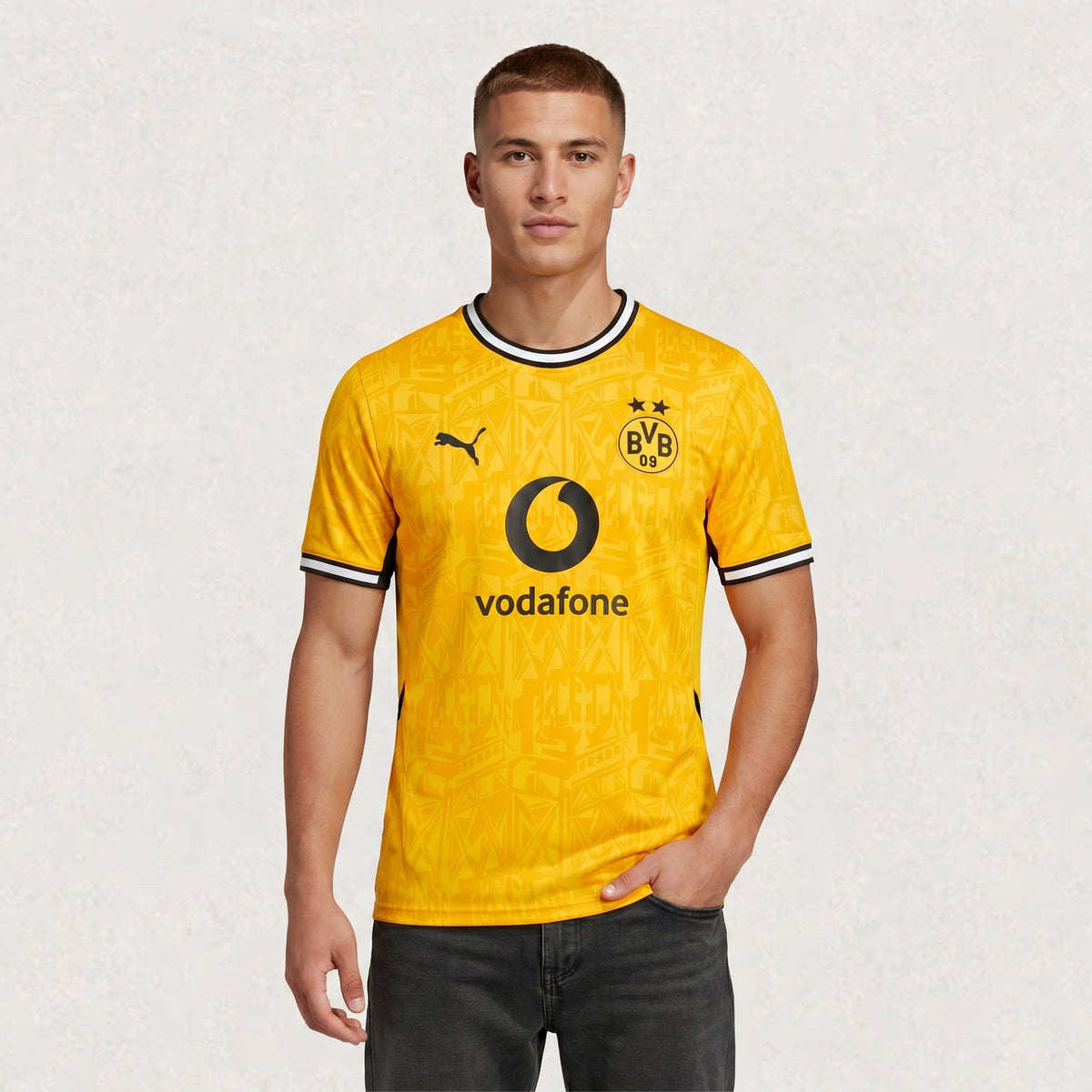 Maillot PUMA Borussia Dortmund domicile 2026/27 adulte, environ 68–82 cm de longueur
