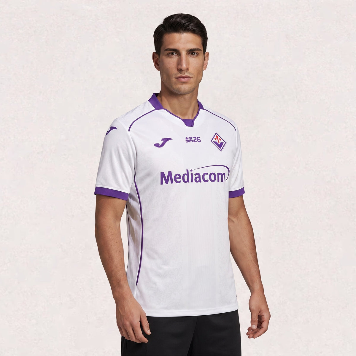 Maillot Fiorentina extérieur 2026/27, version supporter pour adulte, environ 65–82 × 46–64 cm