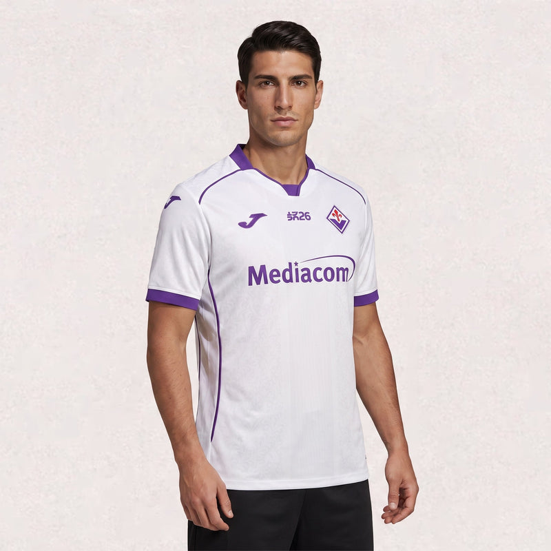 Maillot Fiorentina extérieur 2026/27, version supporter pour adulte, environ 65–82 × 46–64 cm